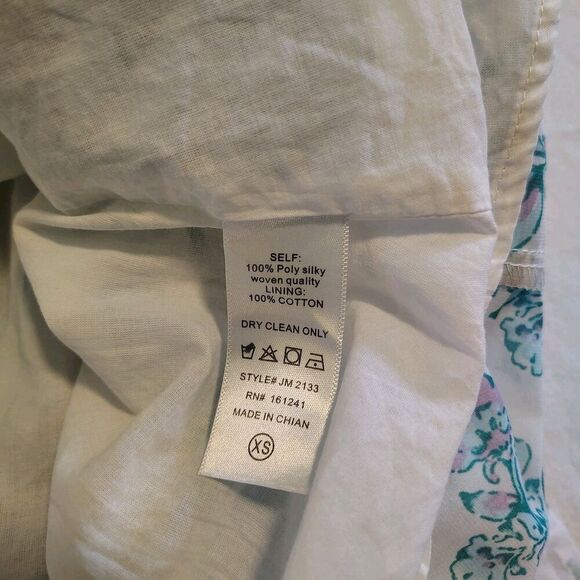 J. Marie Lightweight Tiered Mini Dress Festival Boho Cottagecore Peasant XS - Picture 7 of 8